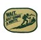 Funny Hiking Embroidered Outdoor Iron-On Patch, “Wait… Just Gimme a Minute”, Tired Hiker 2.5 inch x 3.5 inch